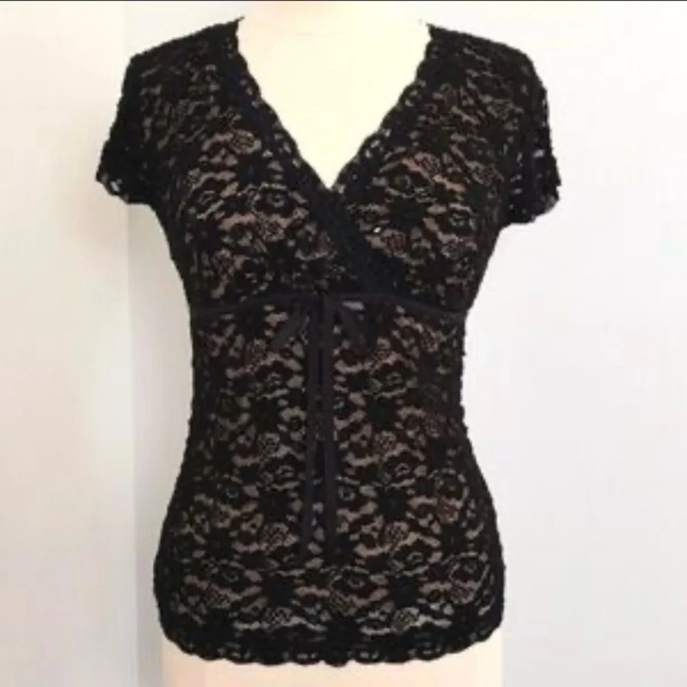 Ann Taylor Beaded Lace Top - Picture 6 of 6